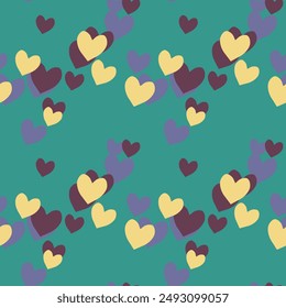 Seamless heart vector, Valentine's day pattern, ornamental pattern, heart shape vector, love heart vector, ornament vector, background texture, heart pattern, seamless pattern