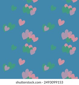 Seamless heart vector, Valentine's day, background design, heart pattern, background pattern, pattern vector, heart shape vector, pattern design, seamless texture, love heart vector