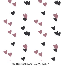 Seamless heart vector, Valentine's day, ornament vector, heart background, background texture, vector illustration, seamless wallpaper, seamless background, vector shapes, pattern background