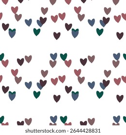 Seamless heart vector, Valentine's day pattern, vector shapes, heart shape, background design, heart pattern background, ornament pattern, vector background, vector design, seamless background