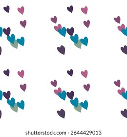 Seamless heart vector, Valentine's day pattern, heart symbol, vector background, abstract background, heart pattern, vector illustration, seamless patterns, ornaments vector