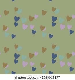 Seamless heart vector, seamless wallpaper, ornament vector, background design, seamless texture, heart symbol, abstract background, Valentine's day pattern, background pattern