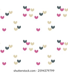 Seamless heart vector, seamless wallpaper, heart pattern, vector background, seamless patterns, heart shape, love symbol, abstract background, ornament vector, seamless background
