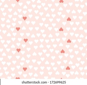 Seamless heart  vintage pattern