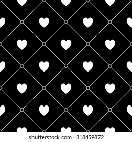 Seamless hearts. Design element for wallpapers, web site background, baby shower or wedding invitation, birthday or Valentines Day card, scrapbooking, fabric print etc. 