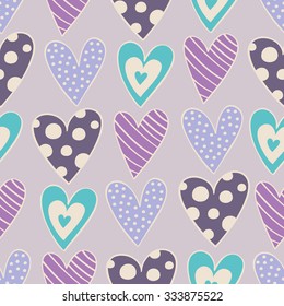 seamless hearts pattern