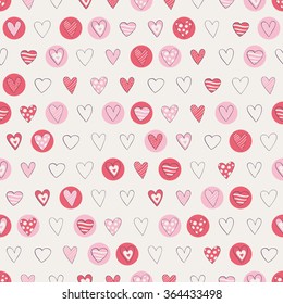 seamless hearts pattern