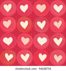 seamless hearts pattern