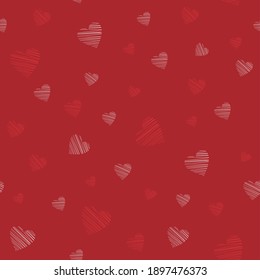 Seamless hearts pattern background. Romantic love design. Greeting cards and invitations of the wedding, birthday, Valentine Day, mother day
