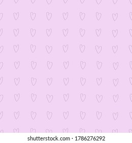 Seamless Hearts pattern. Background in hearts for textiles, fabrics, cotton fabric, covers, wallpaper, print, gift wrapping, postcard, scrapbooking. Happy Valentine's Day .