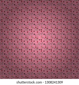 Seamless hearts pattern. Cute gray, brown and pink colors elements. Valentine':s Day card seamless background pattern heart. Vector illustration. Repeating texture.