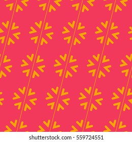 Seamless Hearts Pattern Kaleidoscope Bright Texture