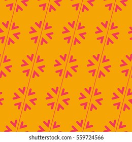 Seamless Hearts Pattern Kaleidoscope Bright Texture