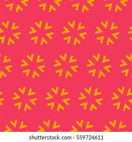 Seamless Hearts Pattern Kaleidoscope Bright Texture