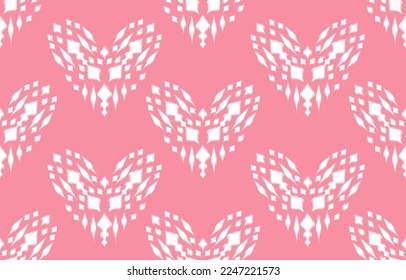 Seamless hearts pattern. Ready template for design, postcards, print, poster, party, Valentine's day, vintage textile, Vector, Art, wallpaper, background.