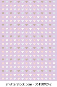 Seamless hearts Pattern. Valentines day purple background. Eps10. Vector illustration