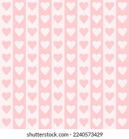 Seamless hearts pattern. Vector repeating texture.