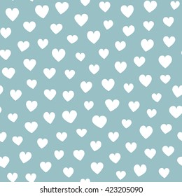 Seamless hearts pattern. Vector repeating texture.