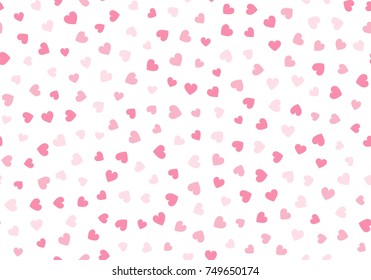 Seamless hearts pattern. Vector repeating texture. Perfect for printing on fabric or paper.