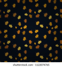 Seamless Hearts pattern. Pattern for wrapping, cover. Typography lettering poster. Elements on gray, yellow and black colors. Vector illustration. Valentines Day.