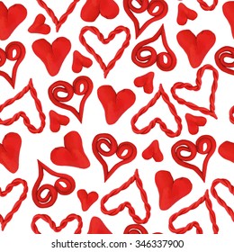 seamless hearts of plasticine