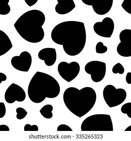 Seamless hearts. Template for design textile or package, valentine gifts