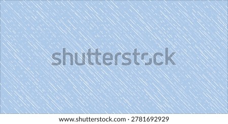Seamless heavy rain pattern. Blue pouring rain texture. Repeating falling water drop background. Sleet  hail or snow precipitation wallpaper. Diagonal downpour backdrop. Vector illustration Eps 10