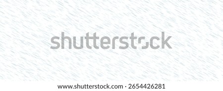 Seamless heavy rain pattern. Diagonal pouring rain texture. Repeating falling water drop background. Sleet, hail or snow precipitation wallpaper. Blue downpour backdrop. Vector illustration