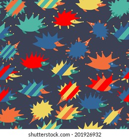 seamless hedgehogs 