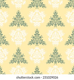 Seamless heraldic pastel pattern with blazon