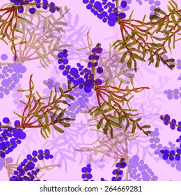 Seamless herbal background. 