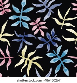 Seamless herbal background for fashion design.