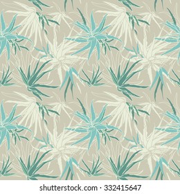 Seamless herbal pattern. Exotic tropical pattern.