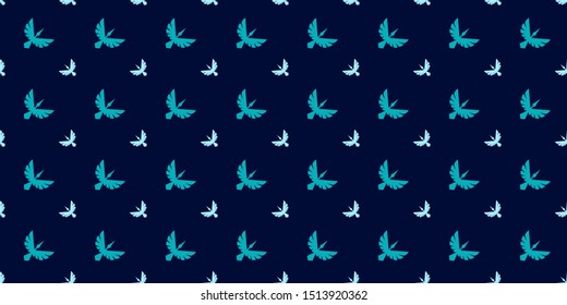 seamless heron stork vector background illustration