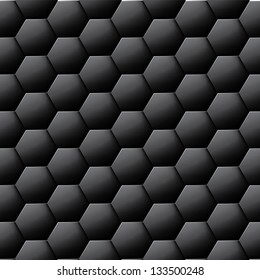 Seamless Hexagon Carbon Texture Stock Vector (Royalty Free) 133500248 ...