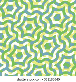 Seamless hexagon flowers vector background pattern tile
