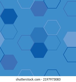Seamless hexagon geo grid colorful grungy pattern.  Hand painted summer illustration.