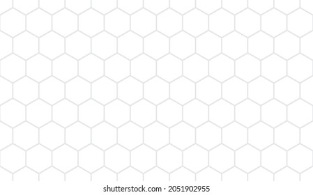 Seamless hexagon grid background. Geometry pattern hexagon. Hexagonal netting. Honeycomb background. Abstract vector background.