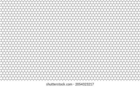 Nahtlose sechseckige Gitterhintergrund. Geometrisches Musterhexagon. Sechskantnetz. Wabenhintergrund. Abstrakter Vektorhintergrund.