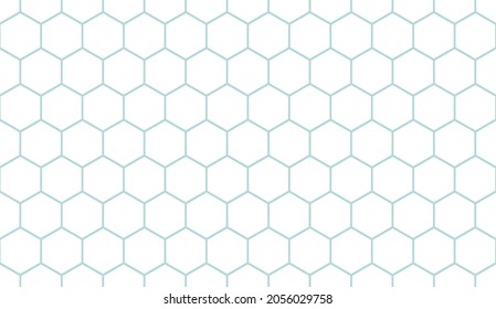 Nahtlose sechseckige Gitterhintergrund. Geometrisches Musterhexagon. Sechskantnetz. Wabenhintergrund. Abstrakter Vektorhintergrund.