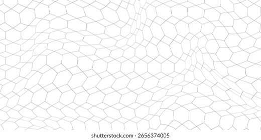 Nahtloses Hexagon-Gittermuster - minimaler geometrischer Vektorhintergrund