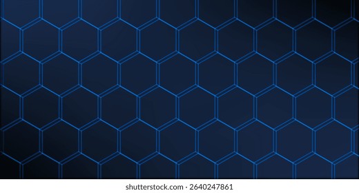 Seamless Hexagon Grid Pattern with Subtle Gradient Shading: Perfect for Web Design, and Decorative Elements