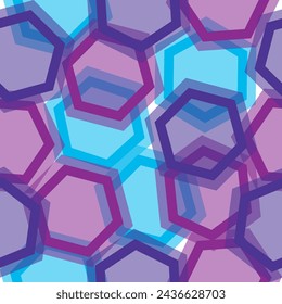 Seamless hexagon lines pattern design. geometric vector illustration.  Seamless vector pattern.