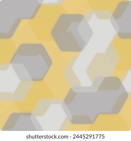 Seamless hexagon lines pattern design. geometric vector illustration. multicolor hexagon background. 