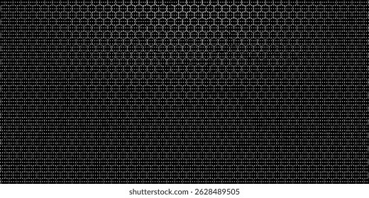 Seamless hexagon mesh pattern. Vector illustration