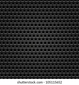 Seamless hexagon metal background with light reflection