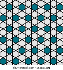 Seamless hexagon pattern