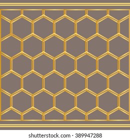 seamless Hexagon pattern background.