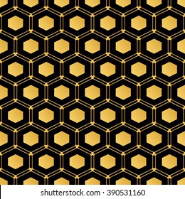 seamless Hexagon pattern background.