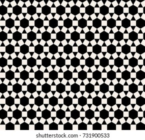 Seamless hexagon pattern. Flowers and Leaves. Abstract Black and white Background. Ethnic Textile background. square geometric Pattern. 